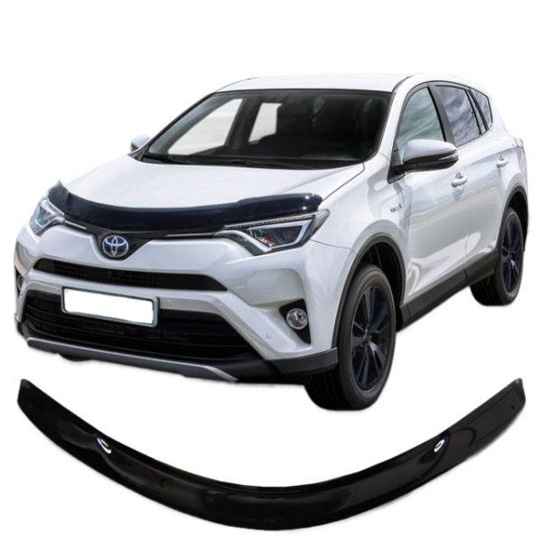 Дефлектор капота Toyota Rav4 IV поколение, джип/suv 5 дв., рестайлинг ALA49, ASA44, ZSA42, ZSA44 (2015 - 2019)