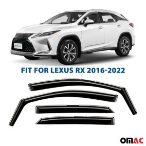 Ветровики Lexus RX AL20 — 4 двери Комплект ветровиков Lexus RX AL20 на четыре двери