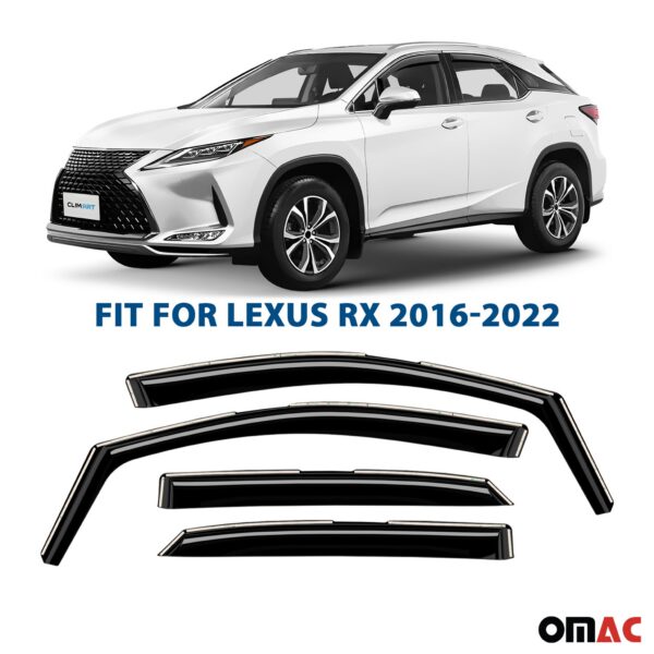 Комплект ветровиков Lexus RX AL20 на четыре двери